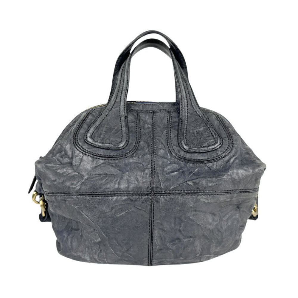 Givenchy Nightingale Leather Handbag Navy Blue